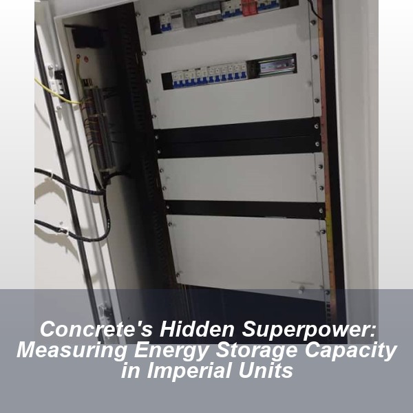 Concrete's Hidden Superpower: Measuring Energy Storage Capacity in Imperial Units
